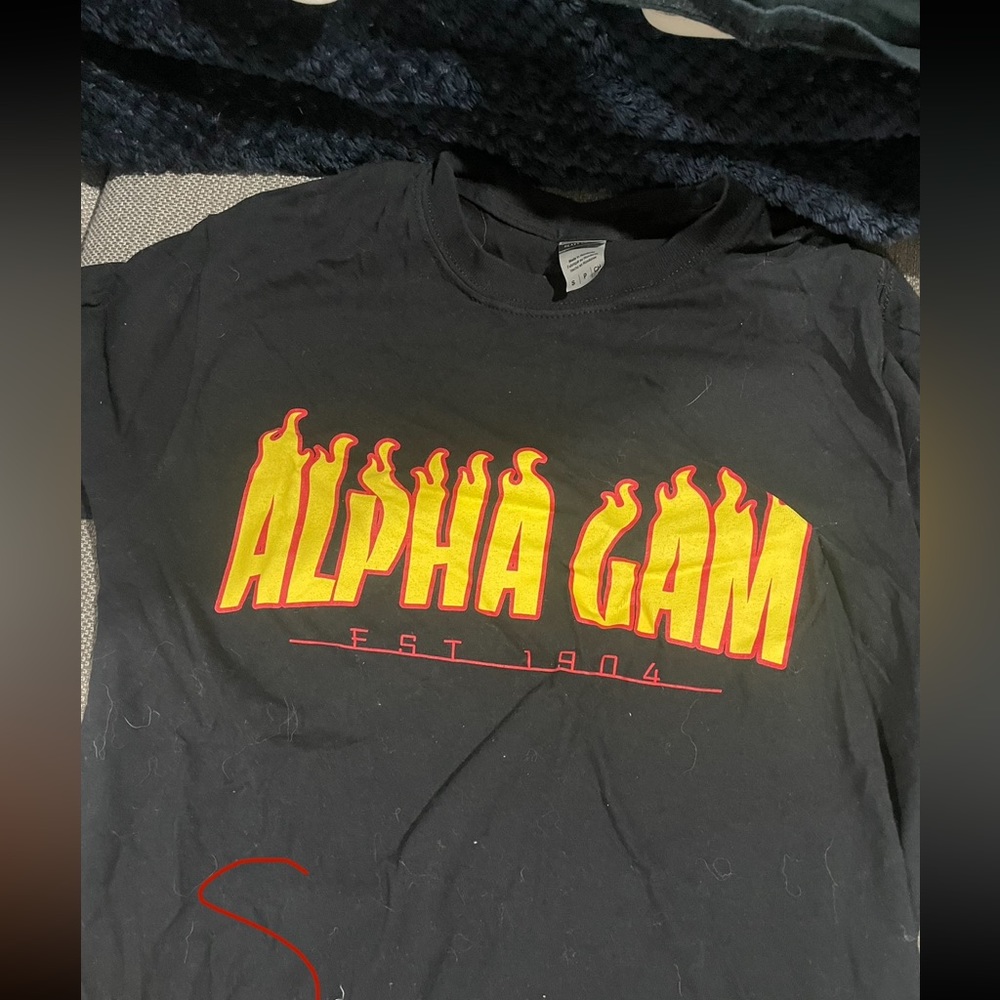 Alpha gamma delta flames tshirt